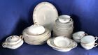TROY -  Limoges France Theodore Haviland Porcelain Plates Teacups Serving 37 Pcs