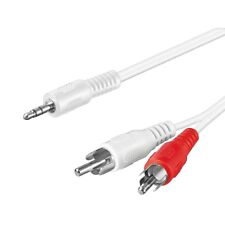 Y Audio Chinch Kabel 2x Cinch Rot Weiß Stecker auf 3,5mm 1x Klinke Kopfhörer