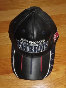 Reebok NEW ENGLAND PATRIOTS AFC Football (Adjustable) Leather Cap TOM BRADY - Picture 1 of 6
