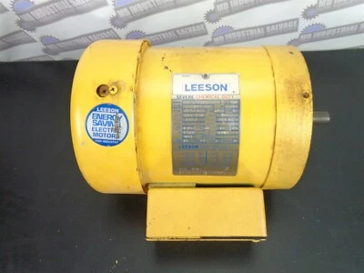 (NEW) LEESON Severe CHEMICAL DUTY MOTOR N6T17WC2A, 1/2 HP, 1425/1725 RPM 111947 - Image 1 of 4