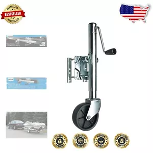 Durable 6-Inch Wheel Trailer Jack with Easy Sidewind Handle - 1000 lb Capacity - Picture 1 of 7