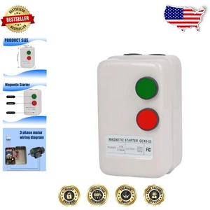 Avviamento Motore Magnetico 220-240V Trifase/Singolafase con Protezione da Sovraccarico - Foto 1 di 8