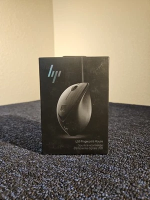 BRAND NEW SEALED Genuine HP USB Fingerprint Mouse Model HSA-P004M NIB - Image 1 of 4