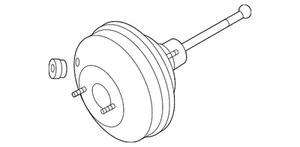 Genuine Volkswagen Power Brake Booster 1K1-614-106-AA - Bild 1 von 2