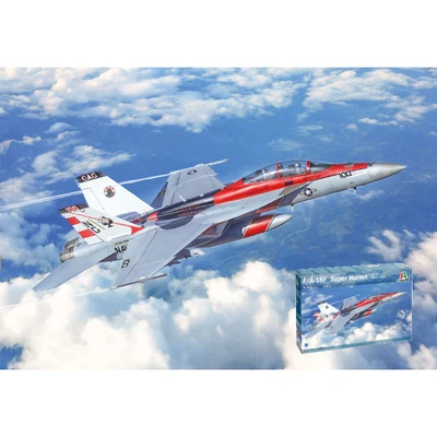 F/A-18F SUPER HORNET U.S. NAVY SPECIAL COLOURS KIT 1:48 Italeri Kit Aerei Modell - Immagine 1 di 3