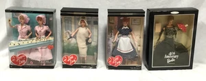 Lotto di 4 bambole Barbie NRFB - I Love Lucy & 40th Anniversary - NRFB - scatole indossate - Foto 1 di 14