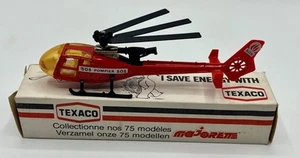 Hélicoptère Gazelle SOS Pompiers au 1:70° - MAJORETTE 371 Promo Texaco - Neuf - Imagen 1 de 4