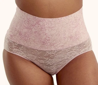 MAIDENFORM Cool Comfort Tame Tummy Ombre Rosa Encaje Calzoncillo Control Firme Panty 2XL Foto 1 de 4