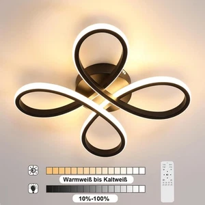 40W Modern LED Deckenleuchte Dimmbar Deckenlampe Wohnzimmer Mit Fernbedienung  - Bild 1 von 12