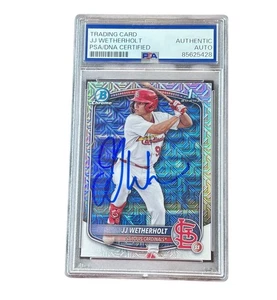 JJ Wetherholt Signed Mega Box Card Auto Autographed St. Louis Cardinals PSA - Picture 1 of 2