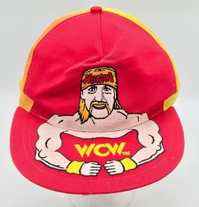 WCW Hulk Hogan Big Logo Vintage Wrestling Snapback Cap Hat - Picture 1 of 6