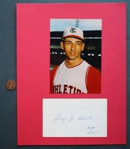 1962-64 Kansas City A's George Alusik signed Autogramm & Foto gestorben 2018 ---- - Bild 1 von 1