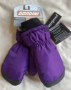NWT Gordini Kids Boys Girls Toddlers Winter Snow Mittens - Purple/Black Size S - Picture 1 of 11
