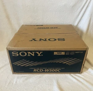 LETTORE/REGISTRATORE CD SONY RCD-W500C NUOVO VECCHIO MAGAZZINO Elettronico Vintage con Telecomando - Foto 1 di 4