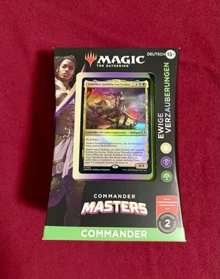 🚨 MTG Commander Masters Deck EWIGE VERZAUBERUNGEN NEU❗️ SEALED❗️ DEUTSCH 🇩🇪 - Bild 1 von 3