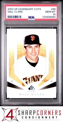 2004 SP LEGENDARY CUTS #68 WILL CLARK GIANTS  PSA 10 - Image 1 of 3
