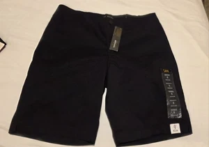 Lee Shorts Bermuda Black Regular Fit Stretch Walking Chino Size 8 NWT Preppy - Picture 1 of 11