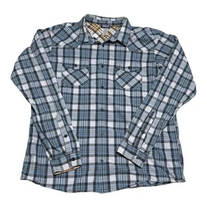 Patagonia Organic Cotton Plaid Button Up Long Sleeve Shirt Adult XL - Picture 1 of 5