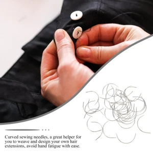 100pcs Weave Curved Needles Quilting Needles Hand Sewing Needles Yarn Needle - Picture 1 of 12