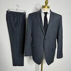Ermenegildo Zegna x Saks Fifth Avenue Suit Gray Stripe Wool 44R 38W (See Descr)