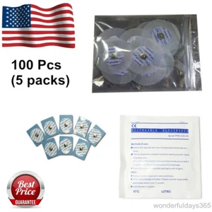 CONTEC 100PCS (5 Confezioni) Elettrodi Monouso per Monitor Paziente ECG/ECG - Foto 1 di 5