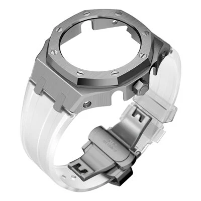 高级 316L 不锈钢边框保护壳 + 表带 AP Mod 套件适用于 G-SHOCK GM-2100 — 第 1/4 张图片