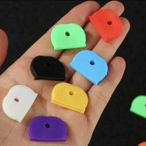 10 x Assorted Colour Key Caps Cover Assorted Key Cover Caps Cover Ring Colourful - Picture 1 of 2