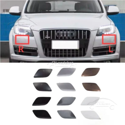 Front Bumper Headlight Washer Cover Nozzle Cap For Audi Q7 2010-2015 Foto 1 de 4