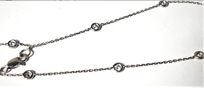 Винтажный 14K WG .36 карат бриллиант браслет лот 8" - Изображение 1 из 4