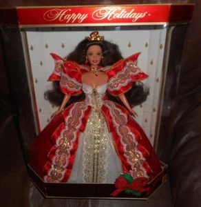 Barbie Special Edition 10th Anniversary 1997 Happy Holidays Barbie brunette - Picture 1 of 2