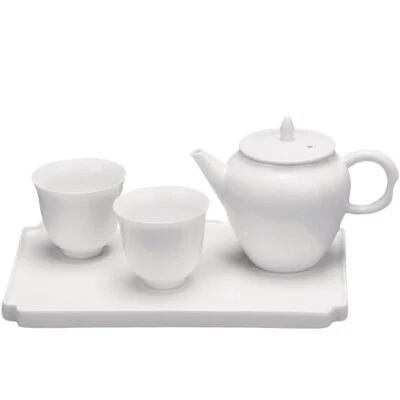 2x Chinesisches Tee-Set Xiao Chi Porzellan in Geschenkbox Gongfu Cha - Bild 1 von 4