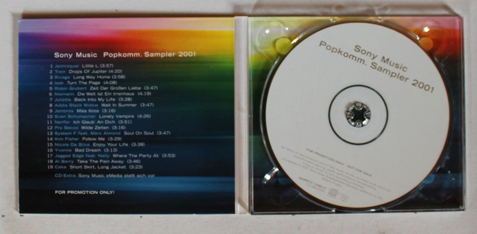 Popkomm Sampler 2001 GER Digipak CD 2001 Jamiroquai Cake Kim Fisher Juliette - Bild 1 von 1