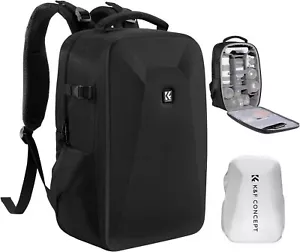 K&F Concept 22L Camera Backpack Hardshell DSLR Photography Bag for 15.6in Laptop - Picture 1 of 8