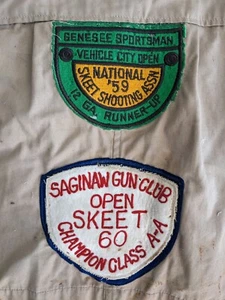 Vintage 1950s WOOD STREAM Target Shooting Jacket w/Patches ~ R C (Bobby) Olds - Picture 1 of 23