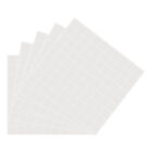 Autocollants étiquettes d'étanchéité en PVC transparent points d'étanchéité carrés 0,8 x 0,8 pouce imperméables 12 pièces