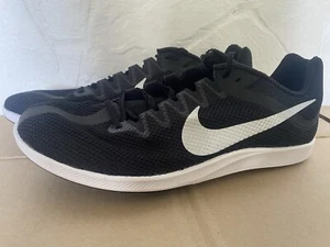 Size 12.5 - Nike Zoom Rival Black Metallic Silver Cleats - Picture 1 of 5