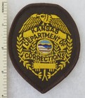 KANSAS DEPARTMENT of CORRECTIONS PATCH (on Brown) Vintage ORIGINAL 
