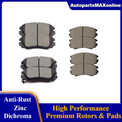 Kit de pastillas de freno delanteras traseras de cerámica para GMC Terrain Chevy Equinox 2010-2017 Foto 1 de 4