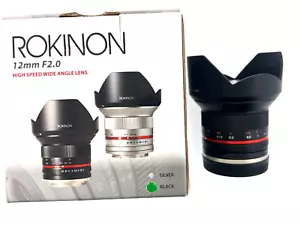 Lente gran angular Rokinon 12 mm F2,0 NCS CS para montura Canon EF-M - Imagen 1 de 14