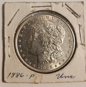 1886 (P) Morgan Silber Dollar Stempelglanz US Mint Münze  - Bild 1 von 2
