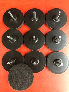 3M 3" HOOKIT HOOK & LOOP SANDING DISC BACKING PAD W/ FOAM LAYER 1/4" DRILL SHANK - Picture 1 of 2