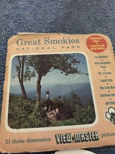 VIEW MASTER 3D REELS: GREAT SMOKIES-3 REELS--1950-OPENED - Picture 1 of 7