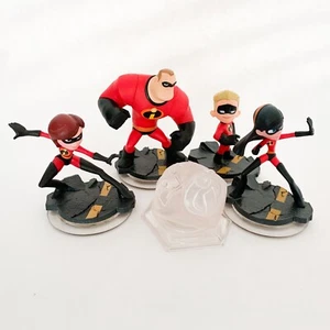 Disney Infinity Incredibles Characters Mr Incredible, Dash, Elasticgirl, Violet - Picture 1 of 4