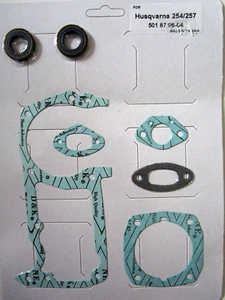 New Gasket set with oil seals Fits for Husqvarna 254, 257 Replaces 501 87 96-04 - Picture 1 of 2