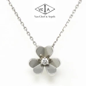 NYJEWEL Van Cleef & Arpels VCA Frivole 18k Gold Diamond Necklace 16" W. Paper - Picture 1 of 10