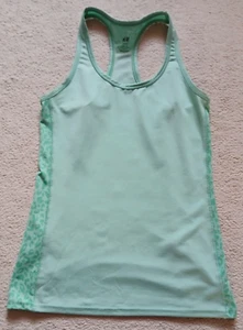 Sport Top Achselshirt Ringershirt # mintgrün + Leoprint # Gr. S von H&M Sport - Bild 1 von 7