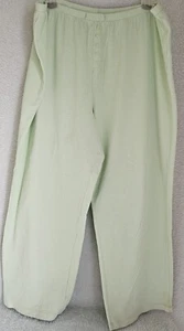 Womens Lounge Sleep Pants Size 26W/28W Green - Picture 1 of 24
