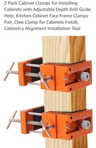 Schrank Front Rahmen Klemmen Schnellinstallation Langlebig Metall 2er-Pack Orange Farbe Neu - Bild 1 von 6