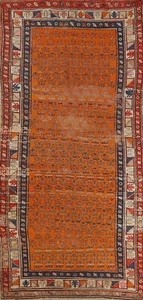 Pre-1900 Antique Caucasian Vegetable Dye Runner Russian Rug Handmade Carpet 4x9 - Picture 1 of 20