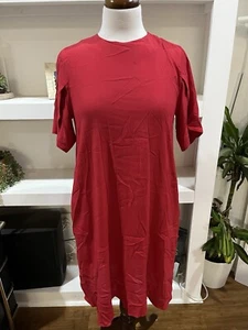 Stockholm Atelie Dress Women's Size 4 Red with pockets - Picture 1 of 6